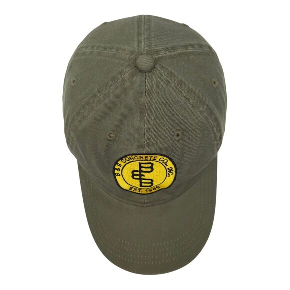 B & B Concrete Strapback Cap Hat Trucker Baseball Embroidered Patch Gray - Picture 6 of 13